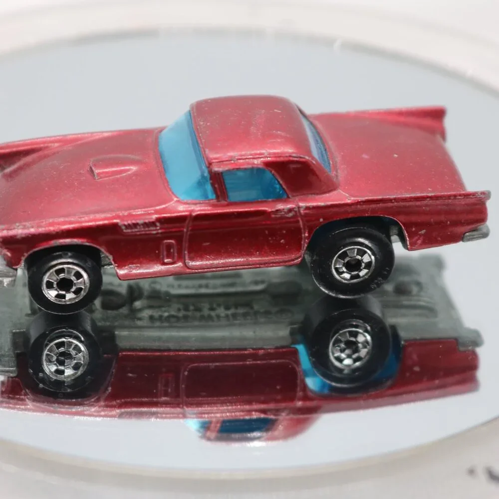 Hot Wheels vintage 1957 T-bird diecast 1:64 scale black walls survivor